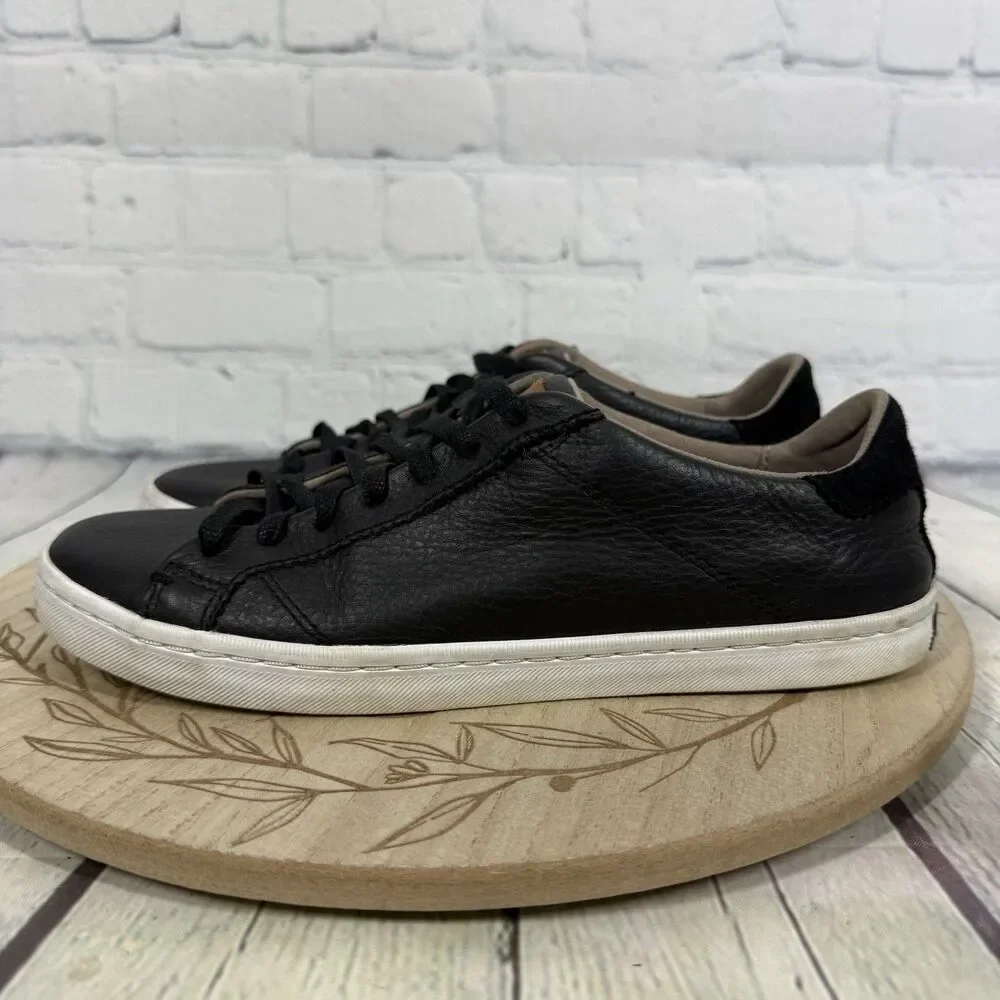 Cole Haan Margo Sneakers Women 7B Black Leather Lace Up Low Top Casual Shoes
